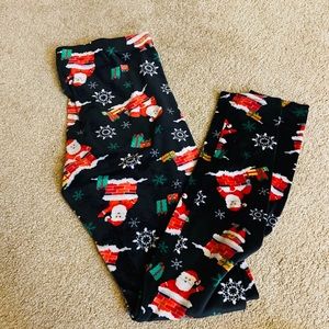 Plush Christmas Leggings - velvet like